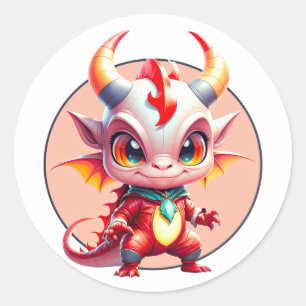 Kensi Baby-Drache Runder Aufkleber