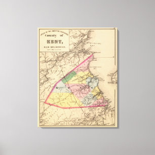 Kent Co., NB Leinwanddruck