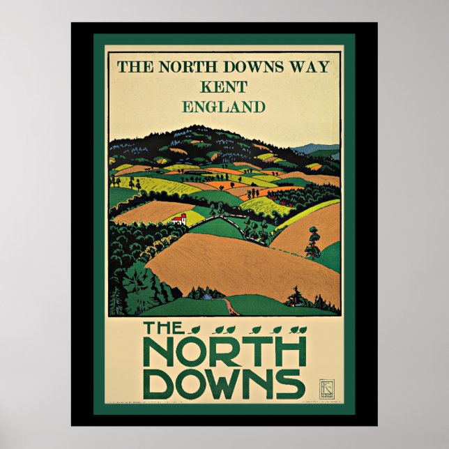 Kent, England, North Downs, Poster (Vorne)