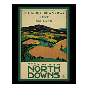 Kent, England, North Downs, Poster