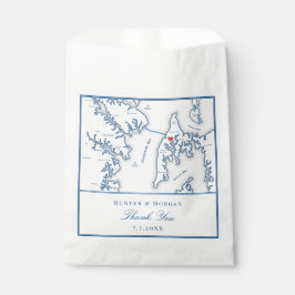 Kent Island Maryland Vielen Dank für Ihre Hochzeit Geschenktütchen