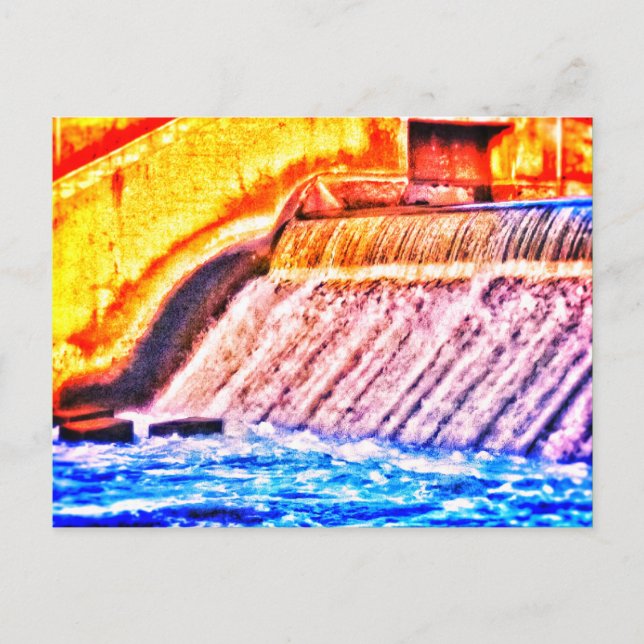 KENT LAKE DAM BRIGHT POSTCARD POSTKARTE (Vorderseite)