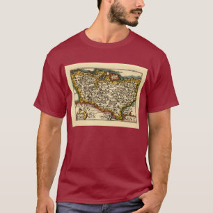 Kent Landkreis England Antikes John Speed Atlas Ka T-Shirt