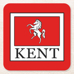 Kent Landkreis England Rechteckiger Pappuntersetzer