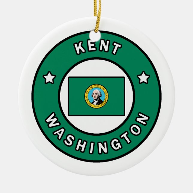 Kent Washington Keramik Ornament (Vorne)
