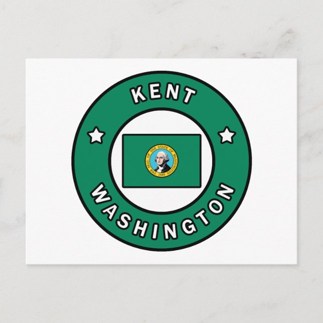 Kent Washington Postkarte (Vorderseite)