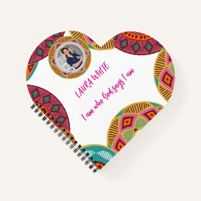 Kente African Pattern Notebook | Spiral Notebook Notizbuch (Vorderseite)