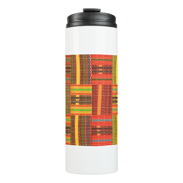 kente african print thermosbecher (Vorderseite)