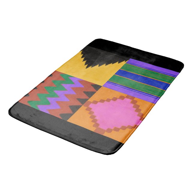 Kente Badematte (Schrägansicht)