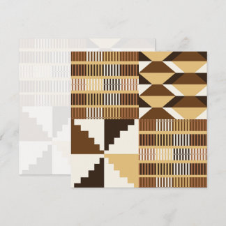 Kente Block - Carte plate Ochre assourdi