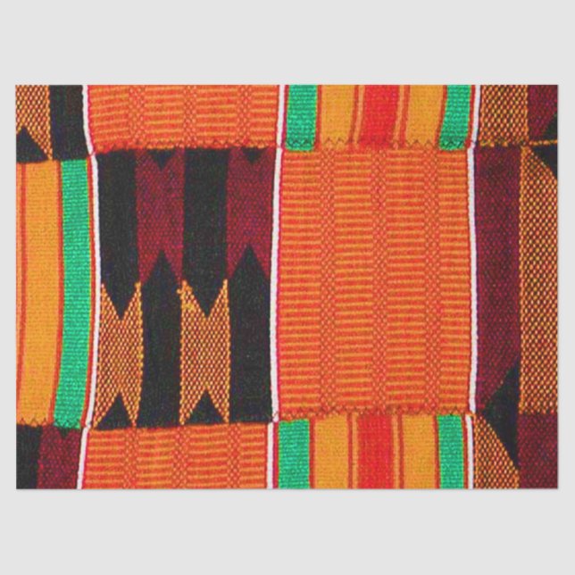 Kente Cloth Pattern Seidenpapier (Vorderseite)