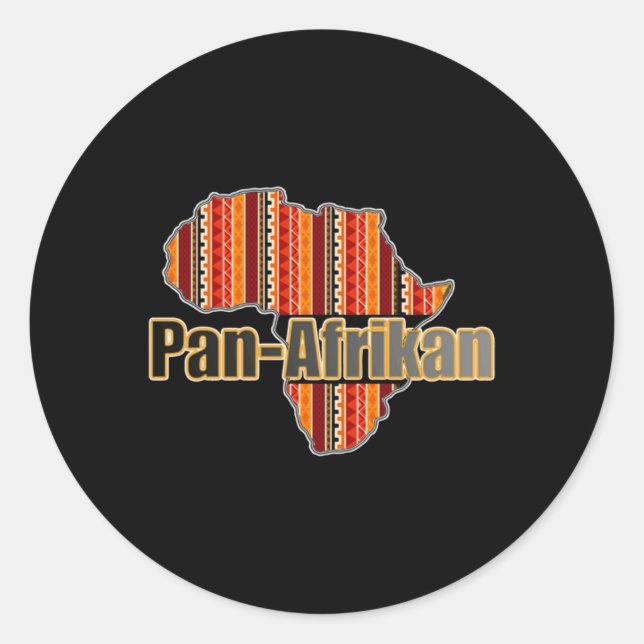 Kente Clothe Pan-afrikan Design Sticker (Vorderseite)
