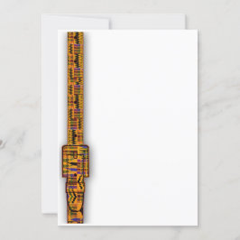 Kente-Einladungsserie. Einladung