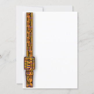Kente-Einladungsserie. Einladung