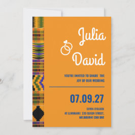 Kente Einladungsserie (Neu). Einladung