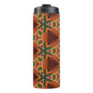 Kente Geometrics Kwanza Afrocentric Thermosbecher