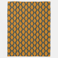 Kente Mudcloth Diamonds Fleece Blanket