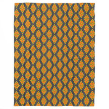 Kente Mudcloth Diamonds Fleece Blanket