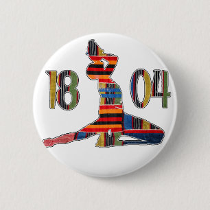Kente Neg Marron 1804 Haiti Haitian Neg Mawon Button