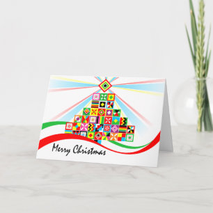 Kente Pattern African Art Tribal Weihnachtskarte Feiertagskarte