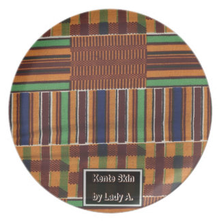 kente Platte Melaminteller