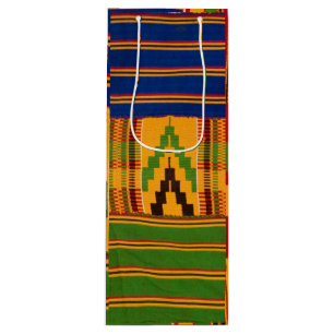 Kente Print Wine Gift Bags Geschenktüte Für Weinflaschen