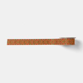 Kente Rose Design Satin Ribbon Satinband