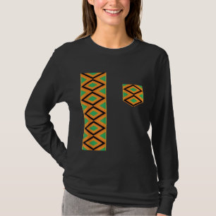 Kente-Stoffschärpe und -tasche Ethnischer Stolz Ke T-Shirt