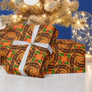 Kente-Style Design Wrapping Paper Geschenkpapier