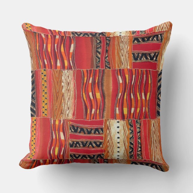 Kente Sunrise Kissen (Vorderseite)