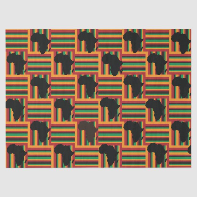 Kente Tissue Paper, Kente Wrapping Paper Seidenpapier (Vorderseite)