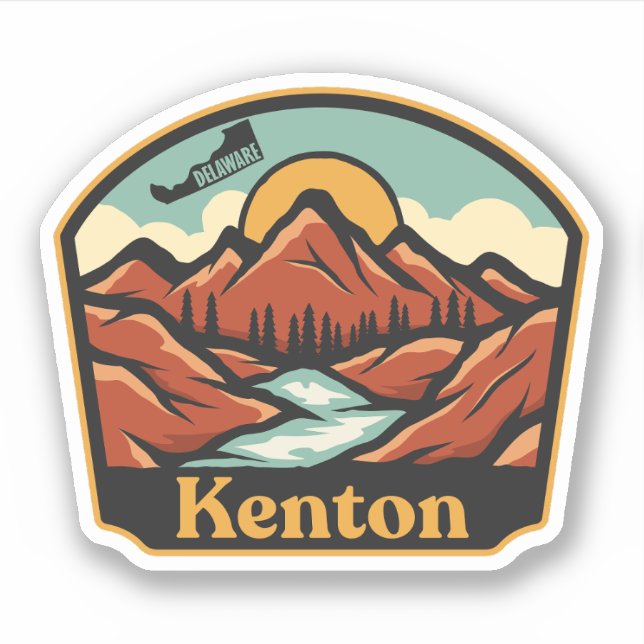 Kenton, Delaware Aufkleber (Vorderseite)