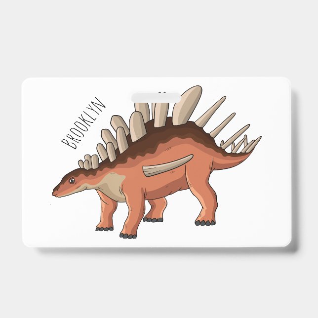 Kentrosaurus-Cartoon Ausweis (Vorderseite)
