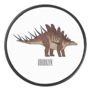Kentrosaurus-Cartoon Eishockey Puck