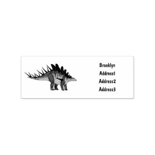 Kentrosaurus-Cartoon Gummistempel