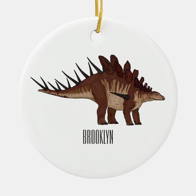 Kentrosaurus-Cartoon Keramik Ornament (Vorne)