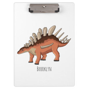 Kentrosaurus-Cartoon Klemmbrett