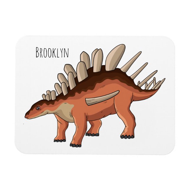 Kentrosaurus-Cartoon Magnet (Horizontal)