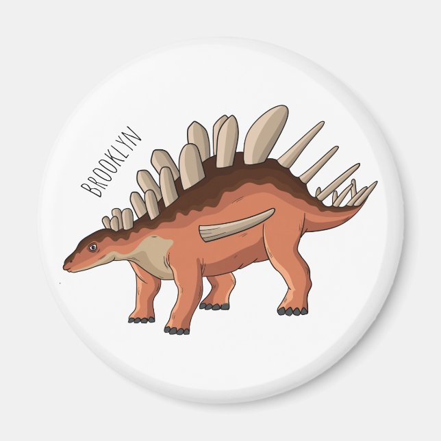 Kentrosaurus-Cartoon Magnet (Vorne)