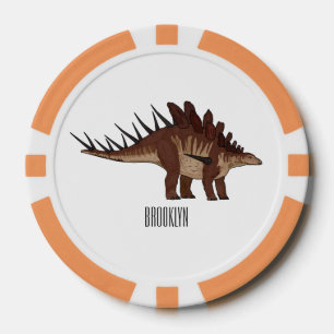 Kentrosaurus-Cartoon Pokerchips