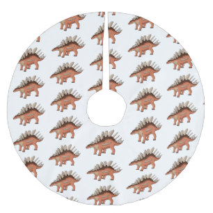 Kentrosaurus-Cartoon Polyester Weihnachtsbaumdecke