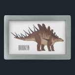 Kentrosaurus-Cartoon Rechteckige Gürtelschnalle<br><div class="desc">Kentrosaurus-Cartoon</div>