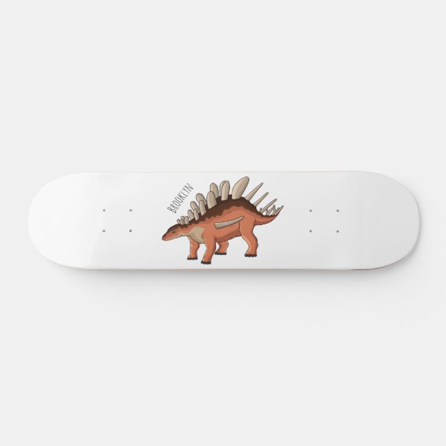 Kentrosaurus-Cartoon Skateboard (Horizontal)