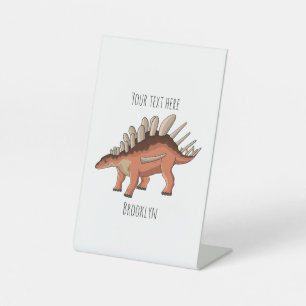 Kentrosaurus-Cartoon Sockelschild
