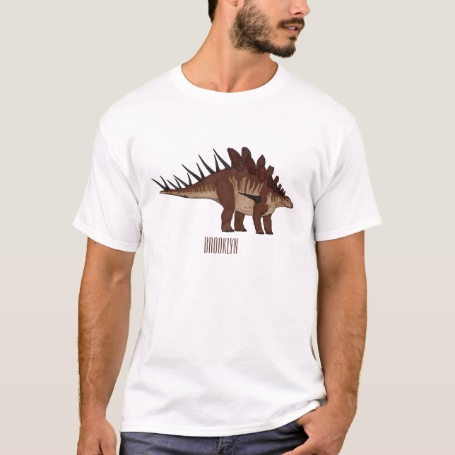 Kentrosaurus-Cartoon T-Shirt (Vorderseite)