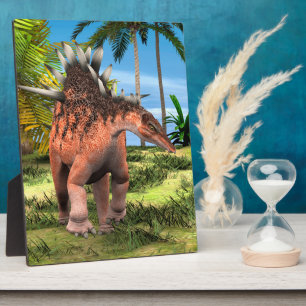 Kentrosaurus Dinosaur Dschungel Prähistorische Kun Fotoplatte