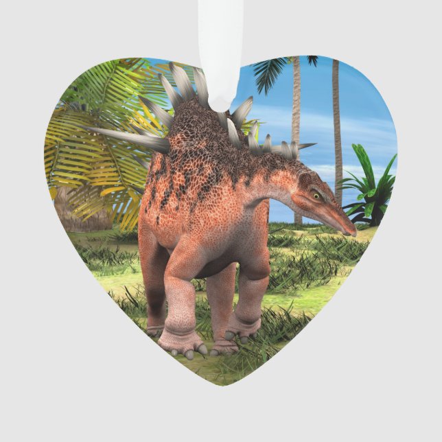 Kentrosaurus Dinosaur Dschungel Prähistorische Kun Ornament (Vorderseite)