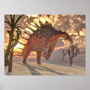 Kentrosaurusdinosaurier - 3D übertragen Poster