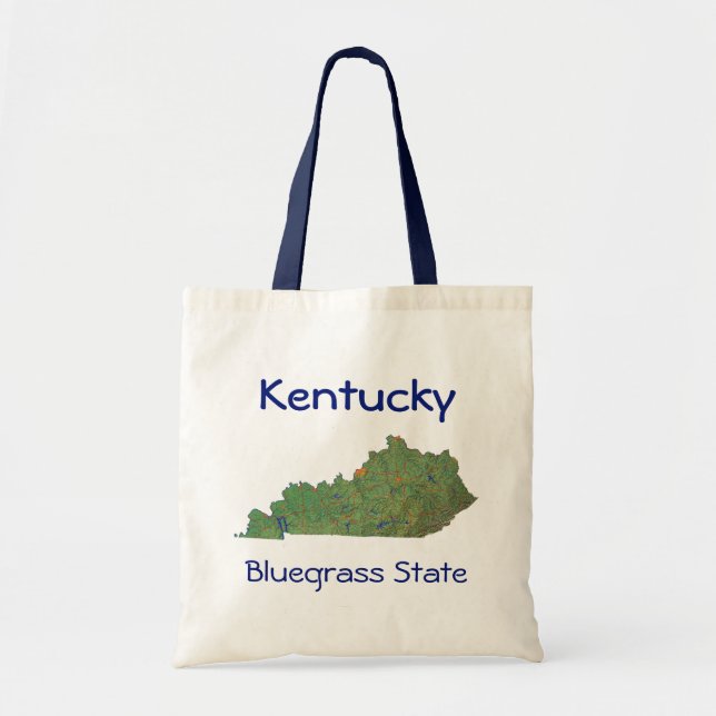 Kentuckian Map Bag Tragetasche (Vorne)
