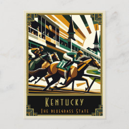Kentucky | Art Deco Postkarte